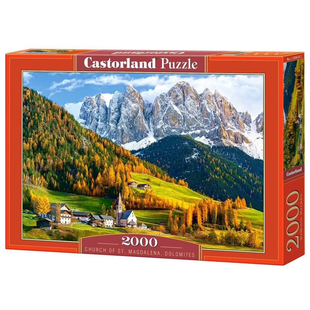 CASTORLAND Puzzle Kirche St. Magdalena, Dolomiten 2000 Teile