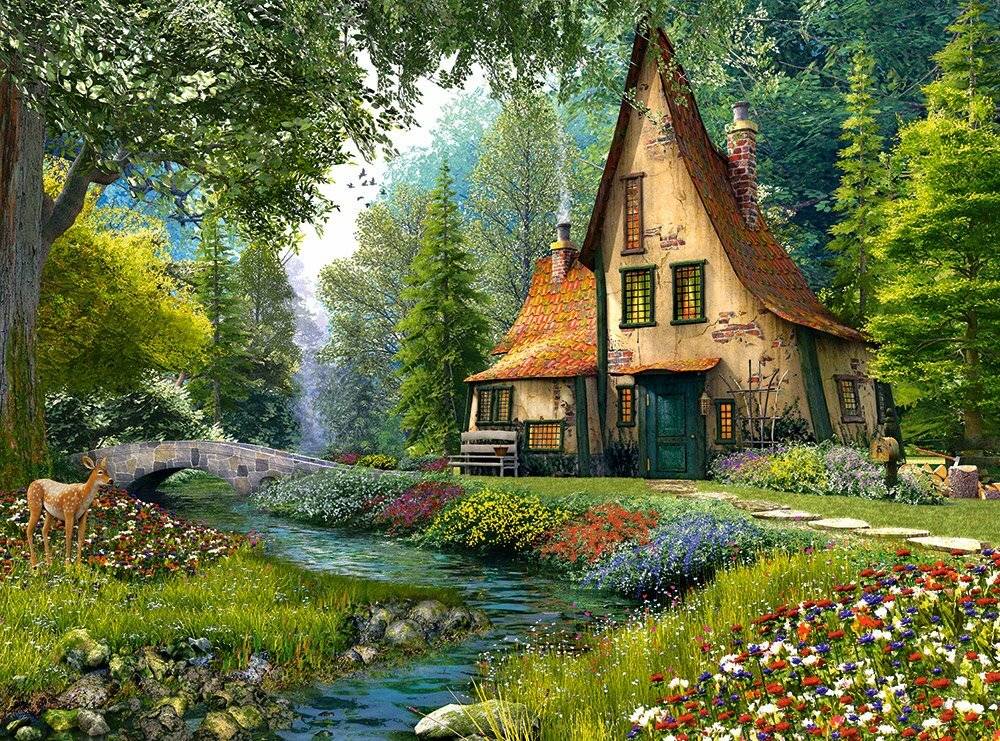 CASTORLAND Puzzle Waldhäuschen 2000 Teile