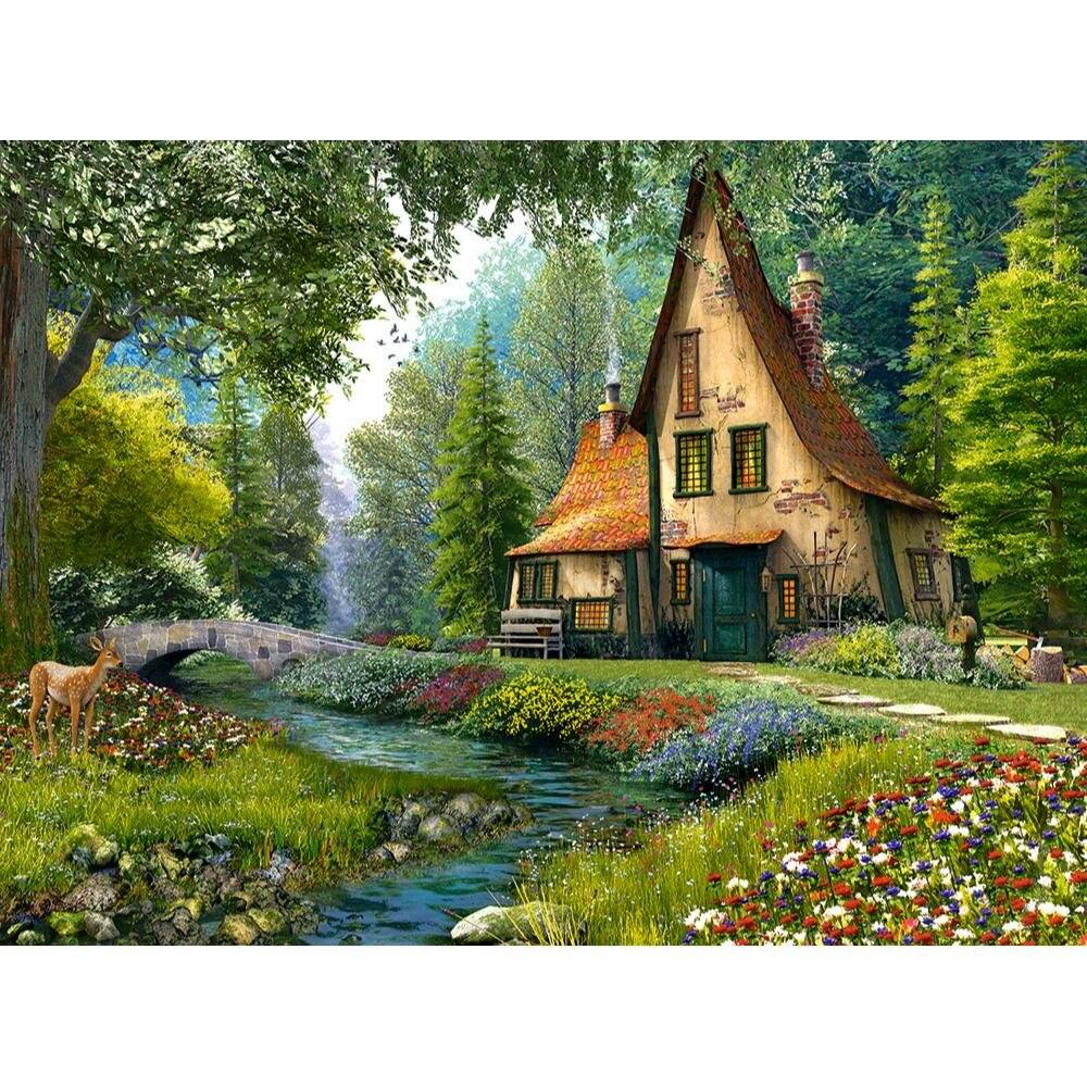 CASTORLAND Puzzle Waldhäuschen 2000 Teile