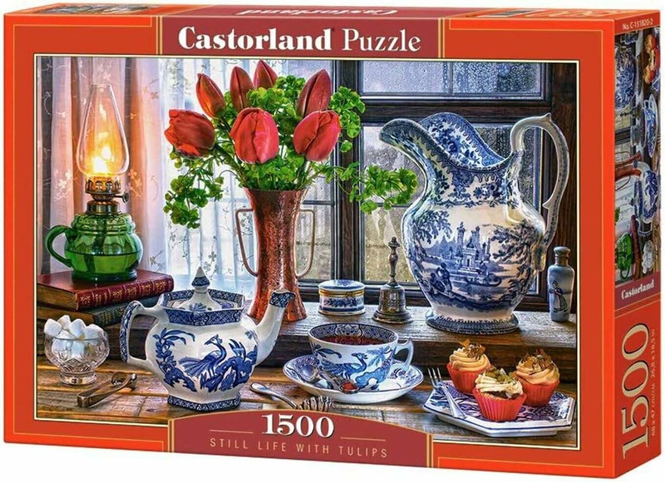 CASTORLAND Puzzle Stilleben mit Tulpen 1500 Teile