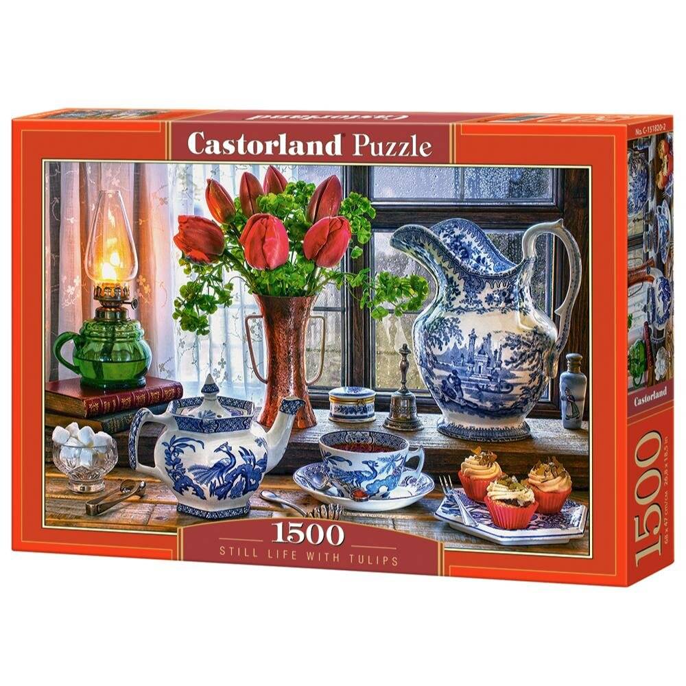 CASTORLAND Puzzle Stilleben mit Tulpen 1500 Teile