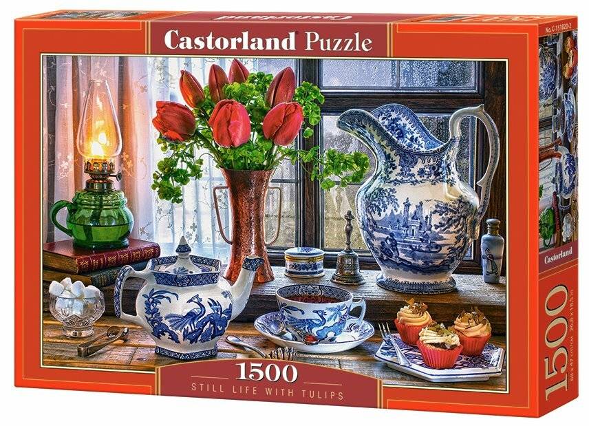 CASTORLAND Puzzle Stilleben mit Tulpen 1500 Teile