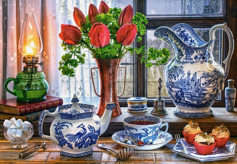 CASTORLAND Puzzle Stilleben mit Tulpen 1500 Teile