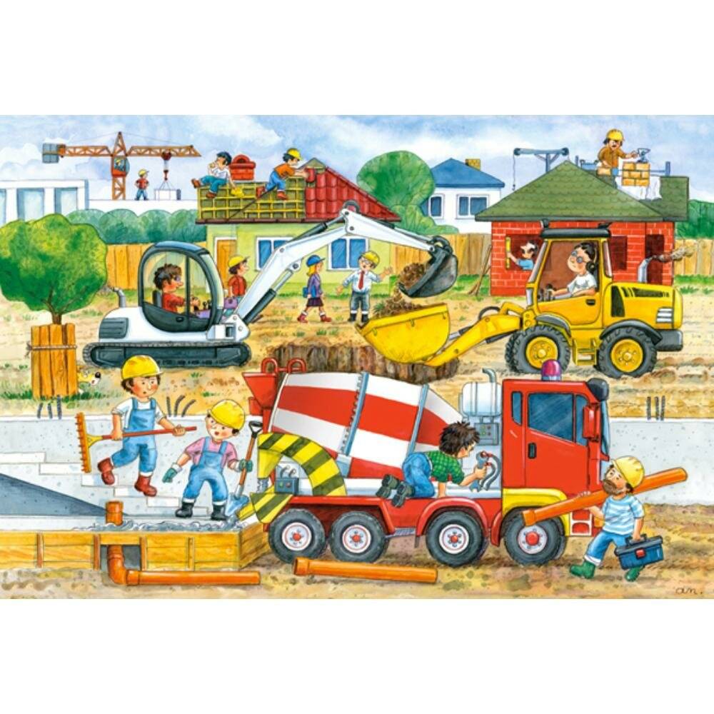 CASTORLAND Puzzle Baustelle MAXI 40 Teile