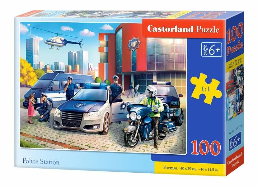 CASTORLAND Puzzle Polizeistation 100 Teile