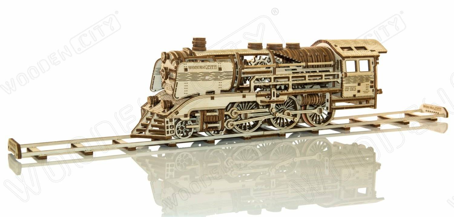 WOODEN CITY 3D-Puzzle Express mit Schienen 400 Teile