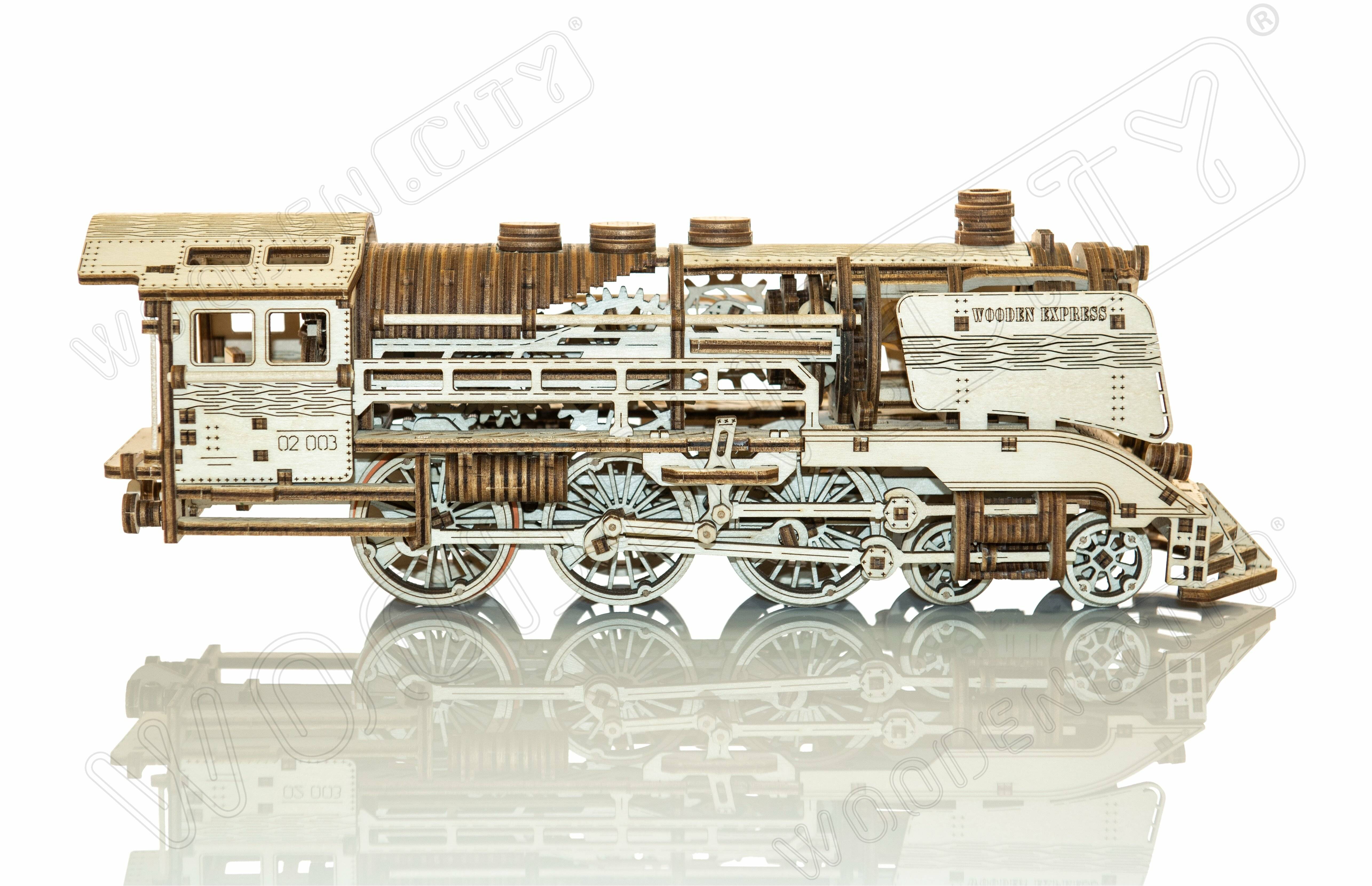 WOODEN CITY 3D-Puzzle Express mit Schienen 400 Teile