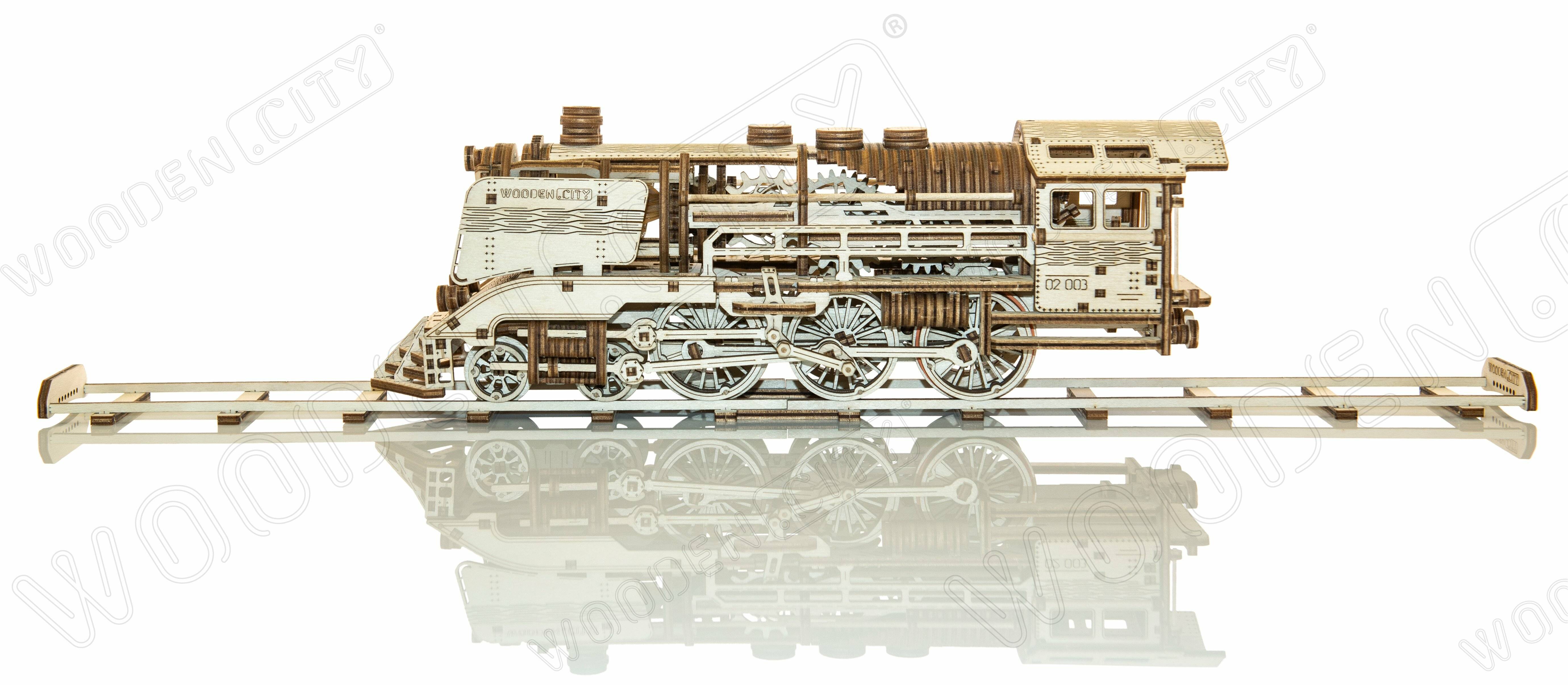 WOODEN CITY 3D-Puzzle Express mit Schienen 400 Teile