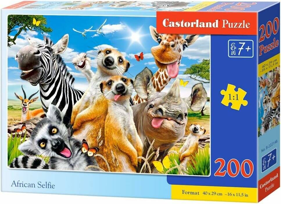 CASTORLAND Afrikanisches Selfie-Puzzle 200 Teile