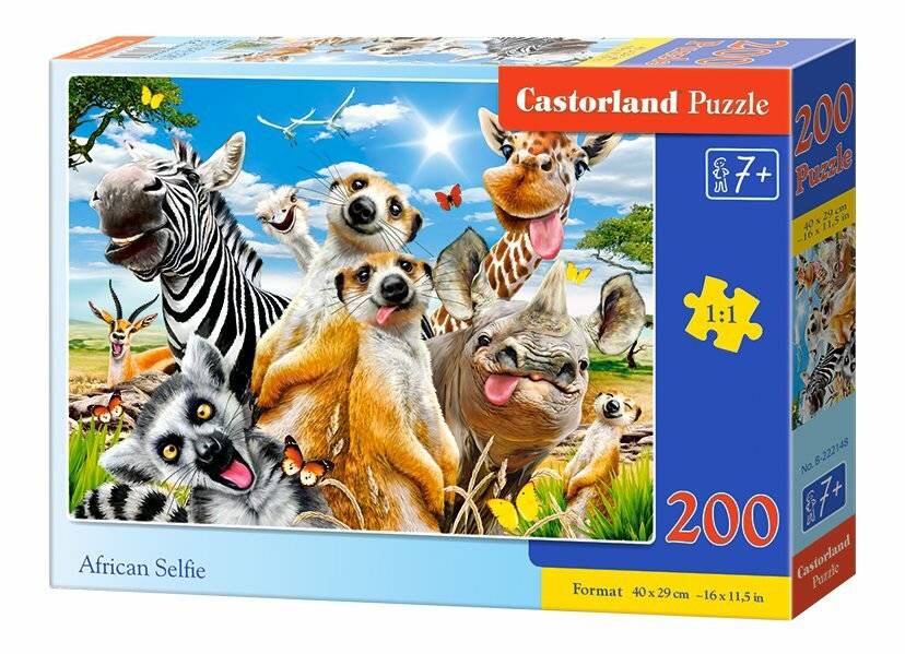 CASTORLAND Afrikanisches Selfie-Puzzle 200 Teile
