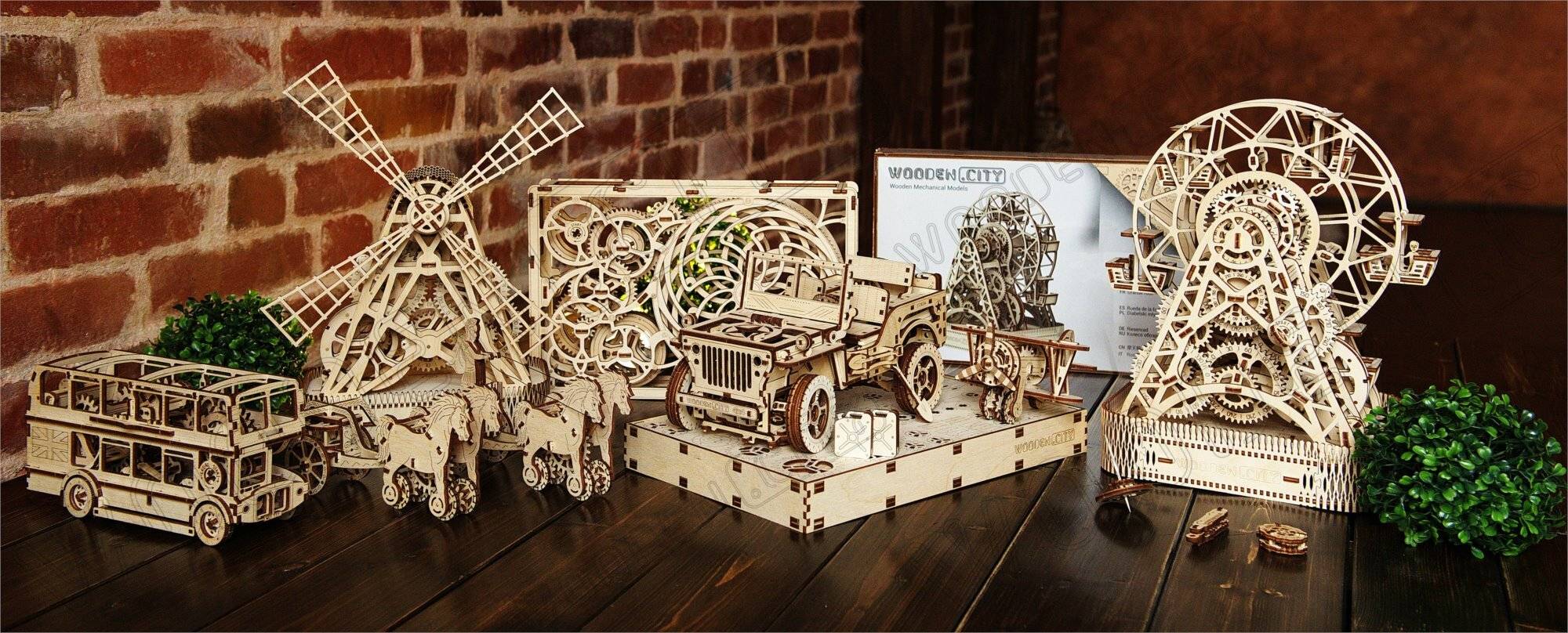 WOODEN CITY 3D-Puzzle Mühle 222 Teile