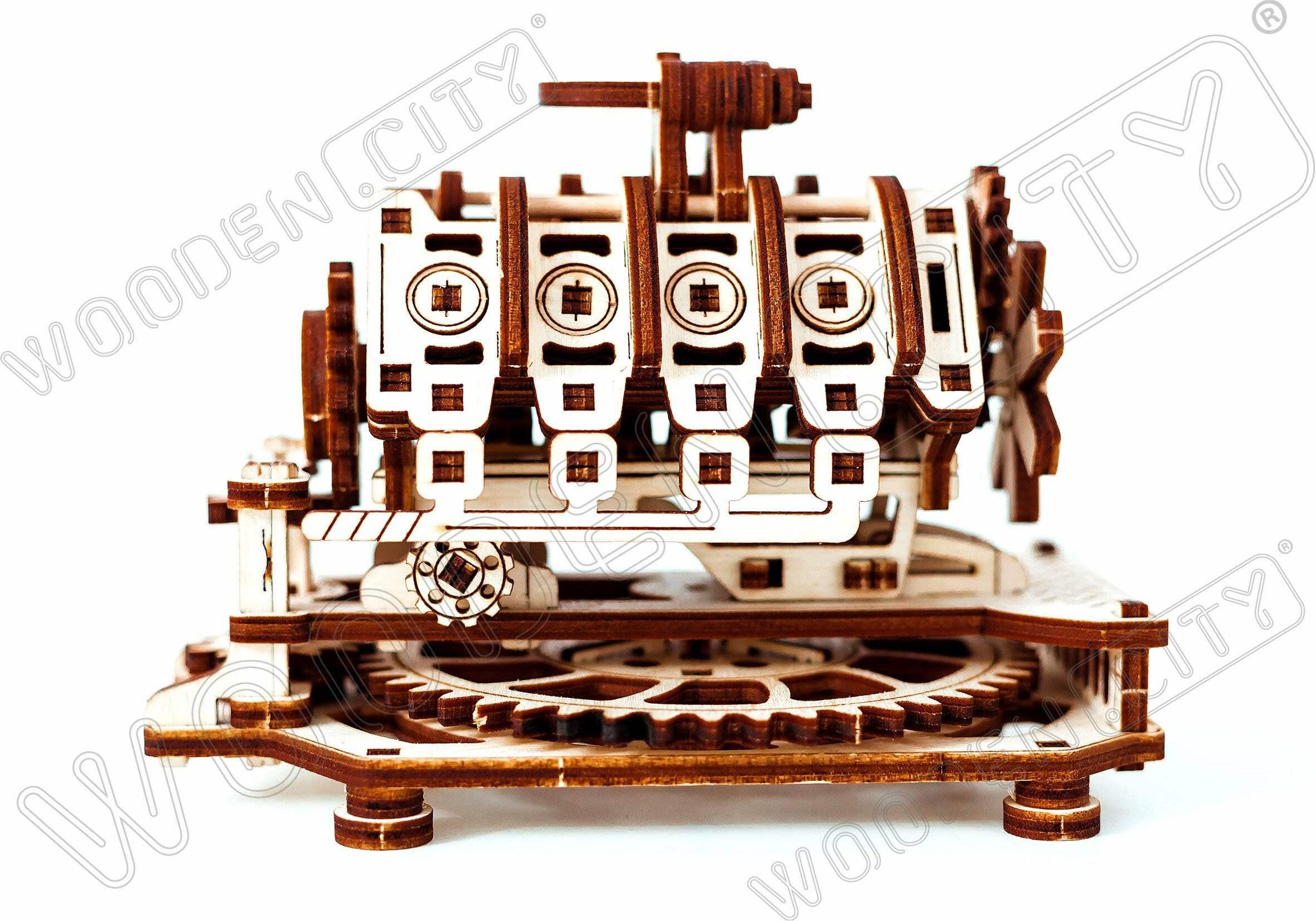 WOODEN CITY 3D-Puzzle Motor V8, 200 Teile