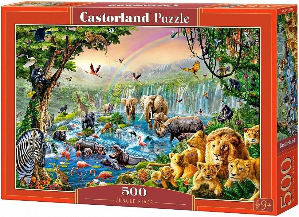 CASTORLAND Dschungel Fluss Puzzle 500 Teile