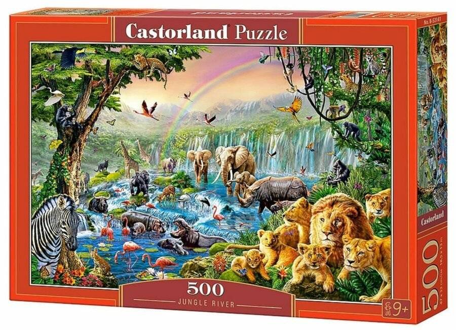 CASTORLAND Dschungel Fluss Puzzle 500 Teile