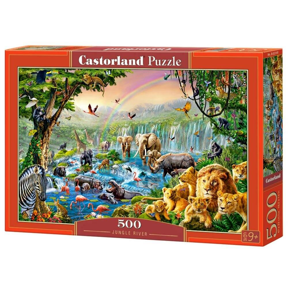 CASTORLAND Dschungel Fluss Puzzle 500 Teile
