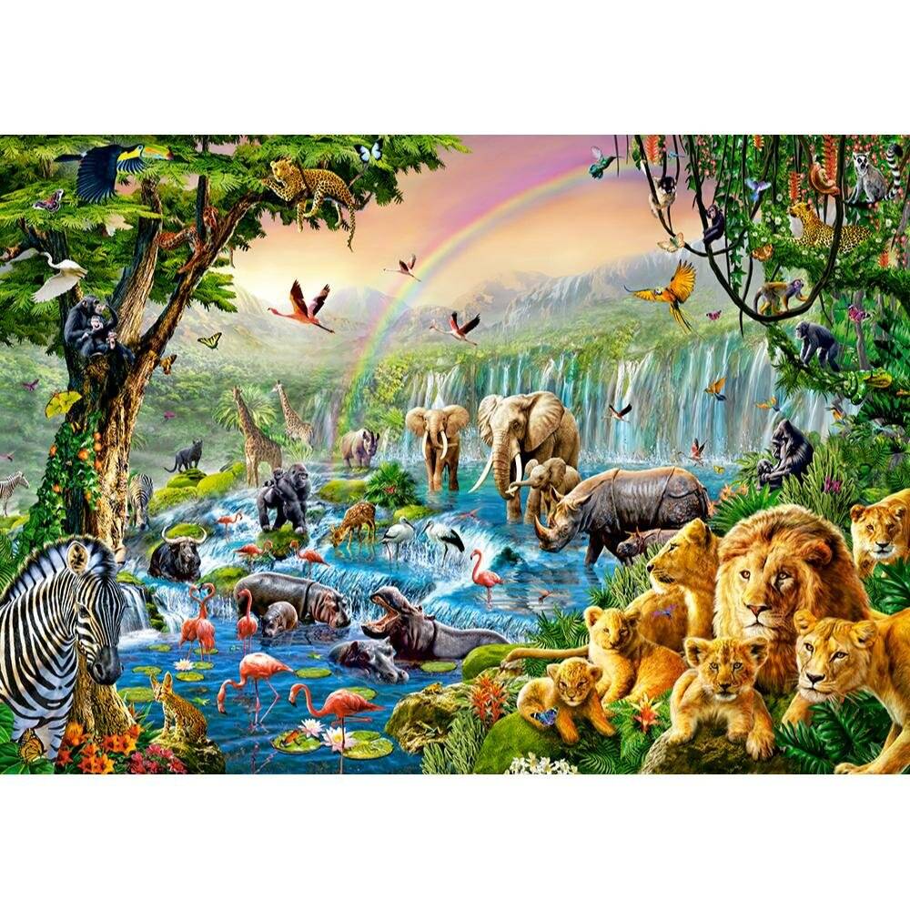 CASTORLAND Dschungel Fluss Puzzle 500 Teile