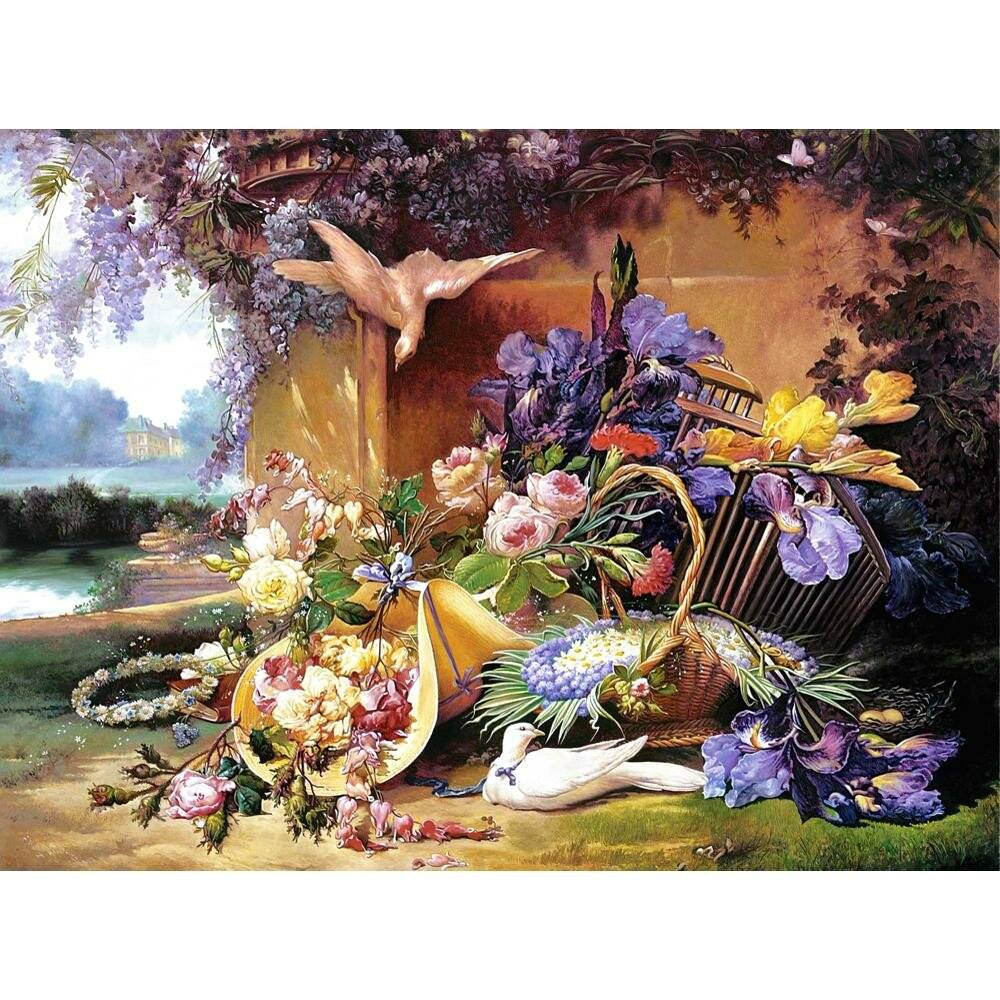 CASTORLAND Puzzle Stilleben mit Blumen 2000 Teile