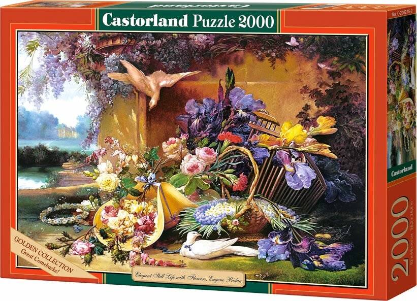 CASTORLAND Puzzle Stilleben mit Blumen 2000 Teile