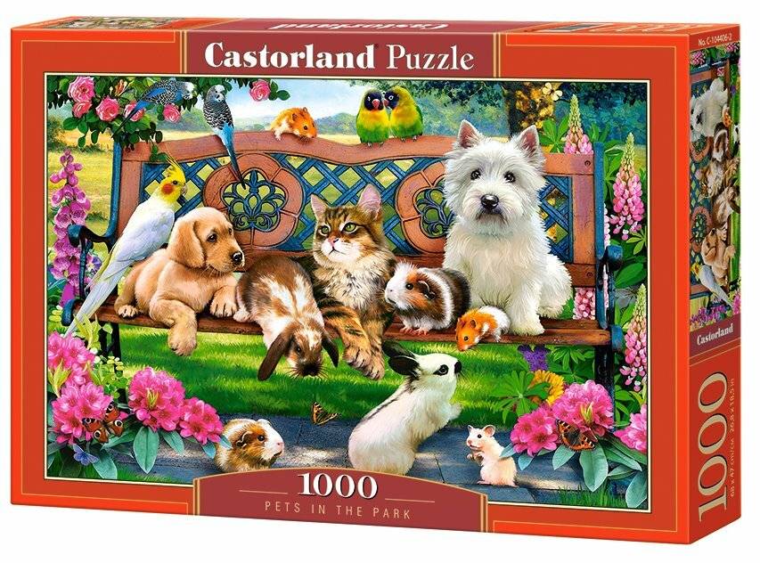CASTORLAND Puzzle Haustiere im Park 1000 Teile