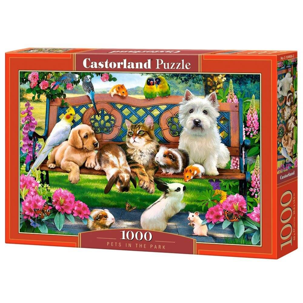 CASTORLAND Puzzle Haustiere im Park 1000 Teile