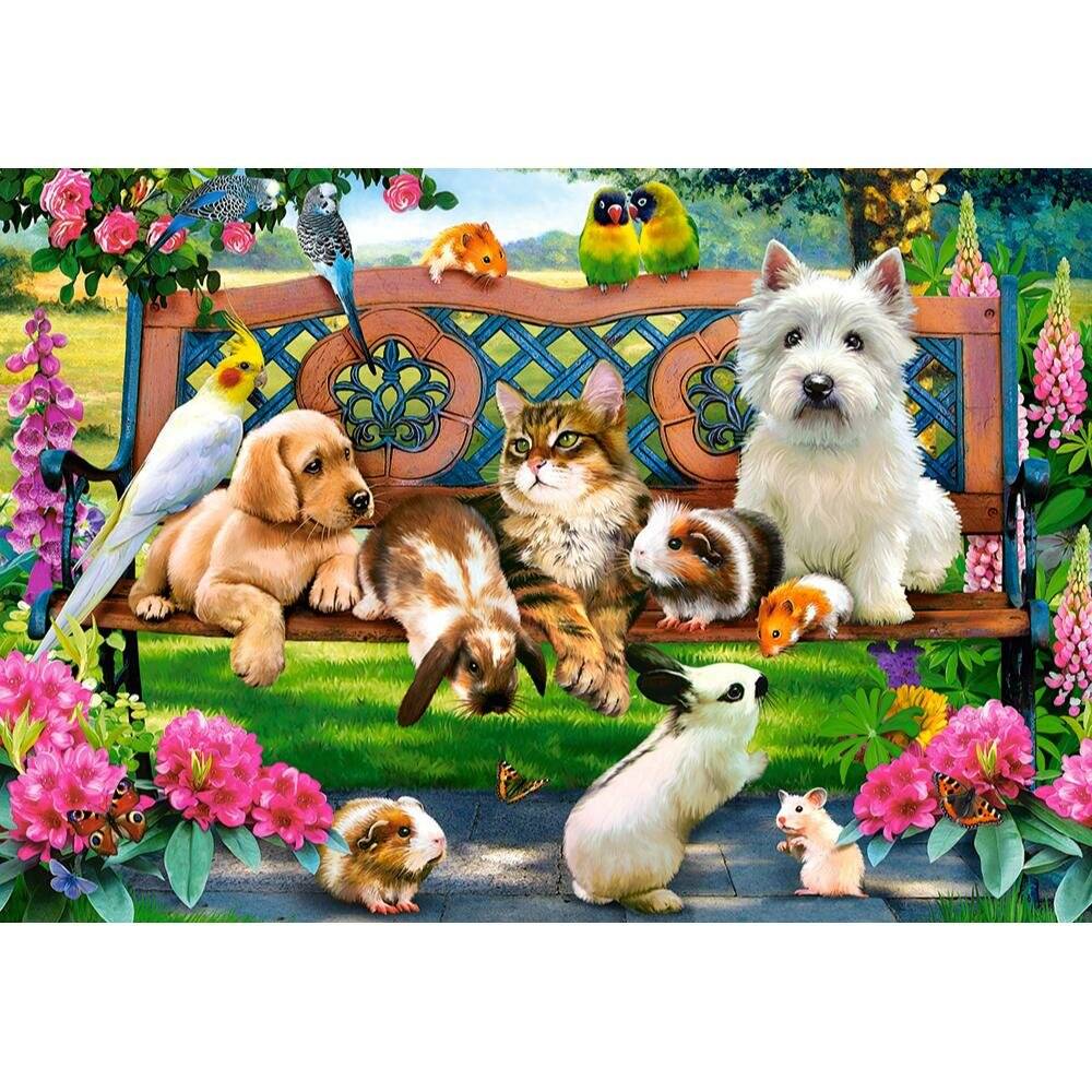 CASTORLAND Puzzle Haustiere im Park 1000 Teile