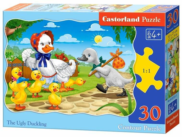 CASTORLAND Puzzle Hässliches Entlein 30 Teile