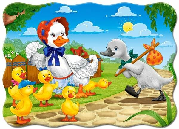 CASTORLAND Puzzle Hässliches Entlein 30 Teile