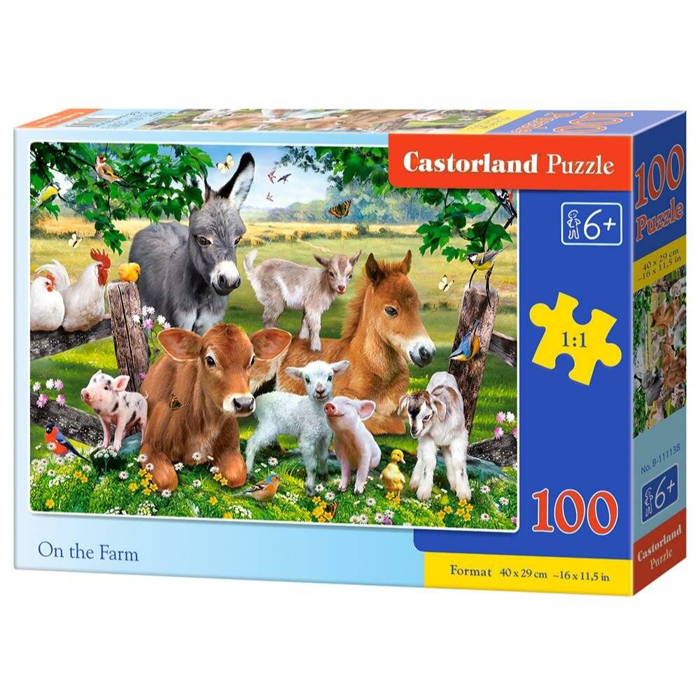 CASTORLAND Puzzle Auf dem Bauernhof 100 Teile