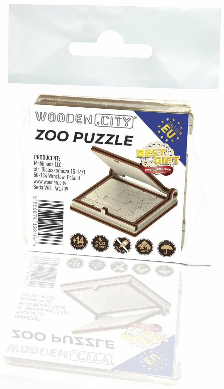 WOODEN CITY 3D-Rätselspiel mini Zoo