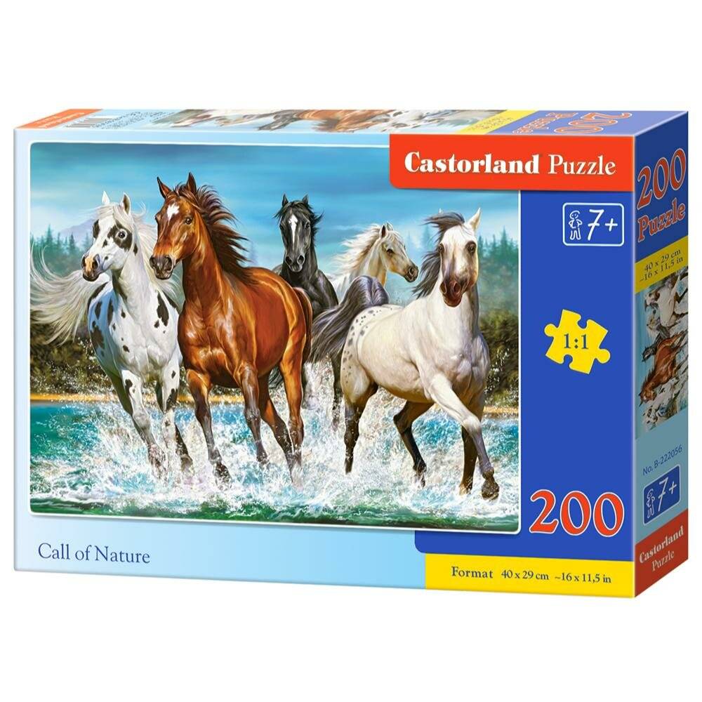 CASTORLAND Puzzle Ruf der Natur 200 Teile