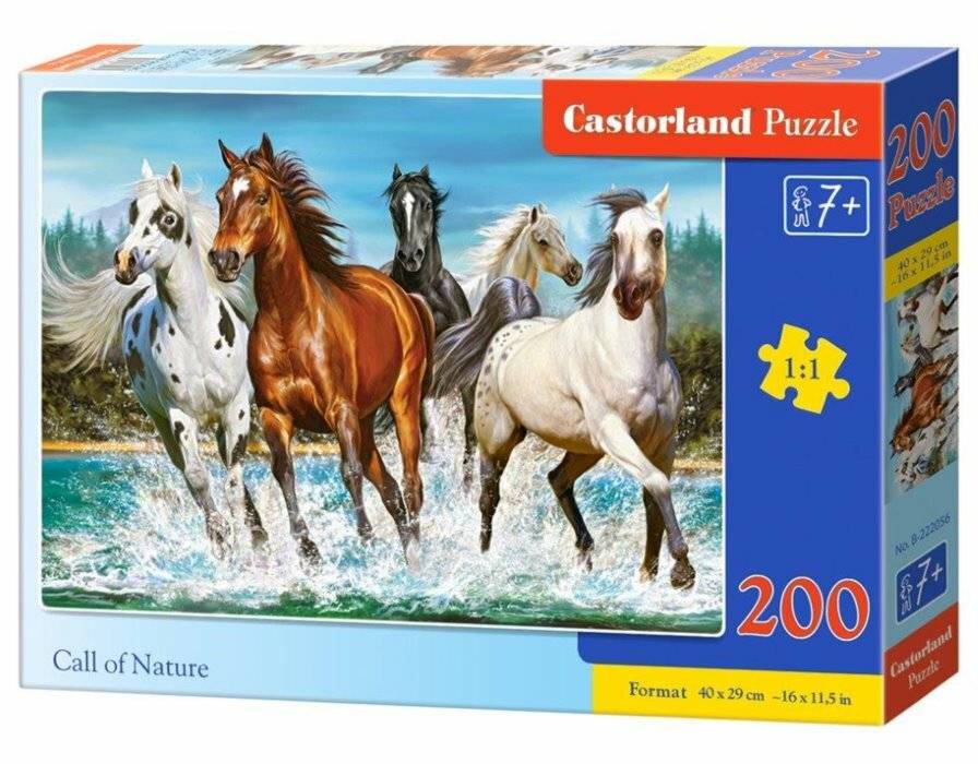 CASTORLAND Puzzle Ruf der Natur 200 Teile