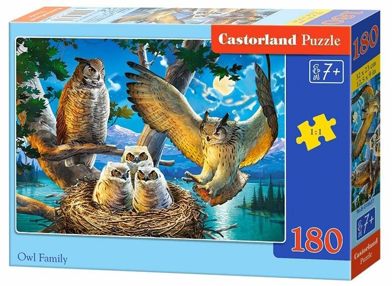 CASTORLAND Eule Familienpuzzle 180 Teile