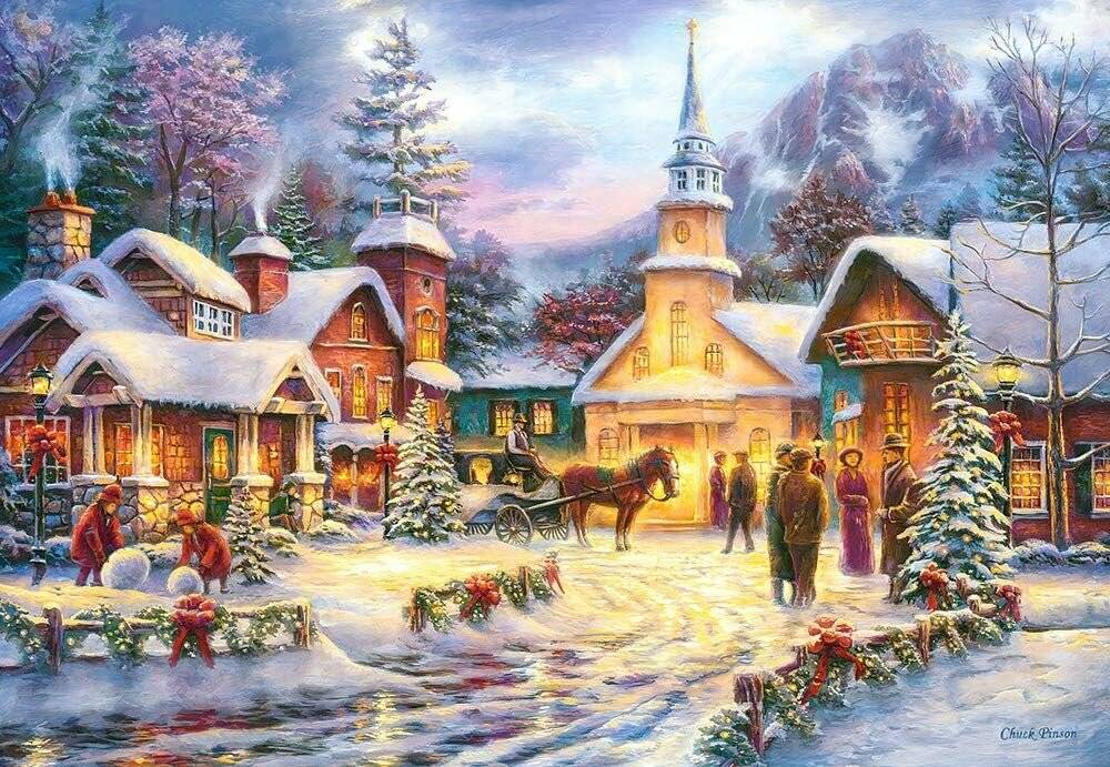 CASTORLAND Puzzle Snowy Christmas Village 1500 Teile