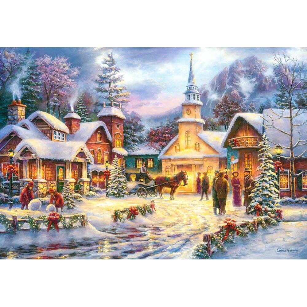 CASTORLAND Puzzle Snowy Christmas Village 1500 Teile