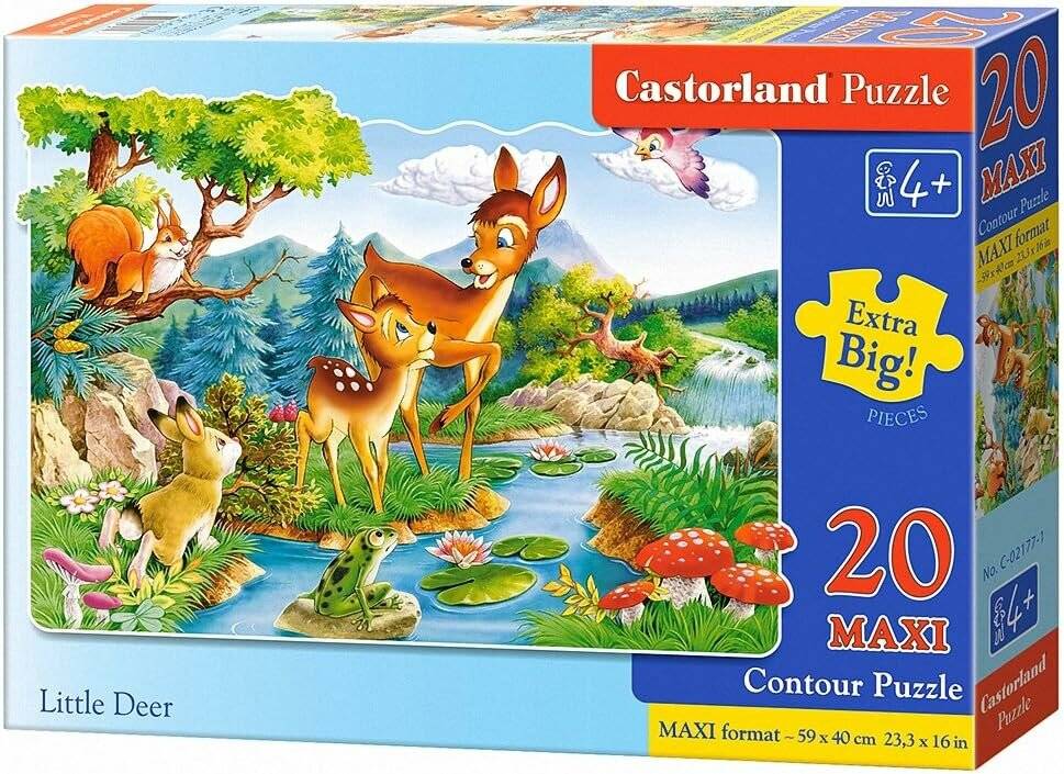 CASTORLAND Puzzle Baby Schubkarre MAXI 20 Teile