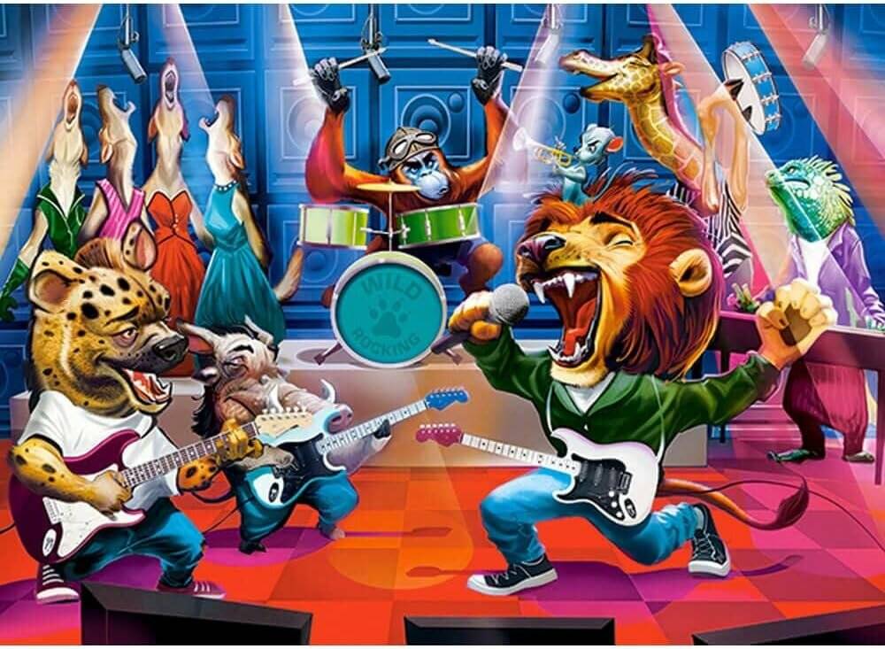 CASTORLAND Puzzle Tierisches Rockkonzert 300 Teile