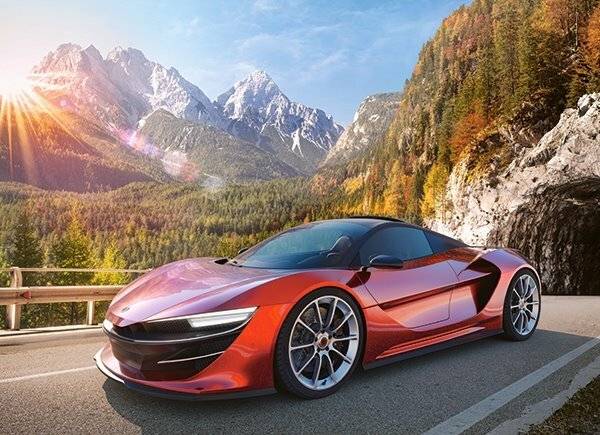 CASTORLAND Sportwagen-Puzzle 100 Teile