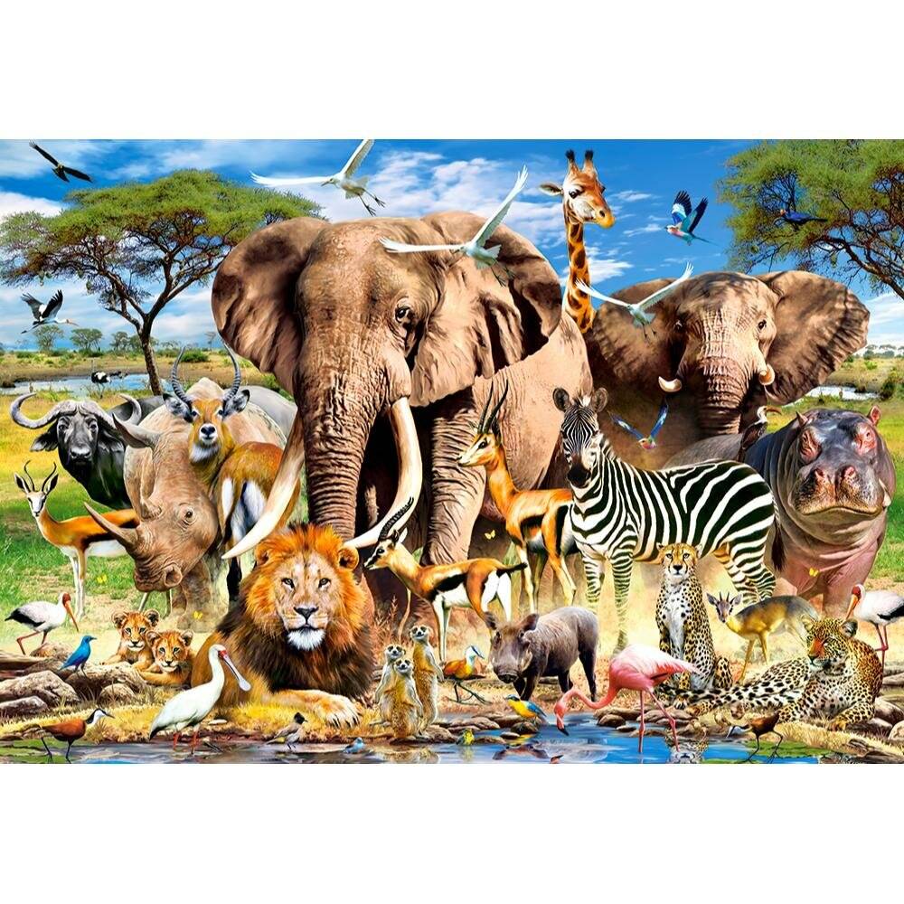 CASTORLAND Puzzle Tiere der Savanne 1500 Teile