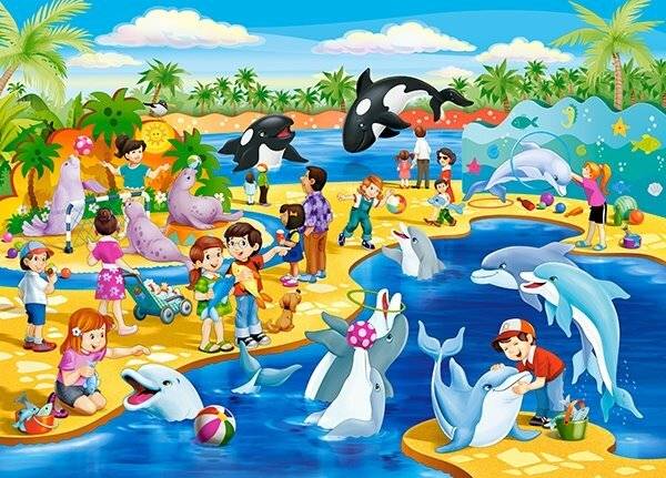 CASTORLAND Puzzle Delphinarium 60 Teile