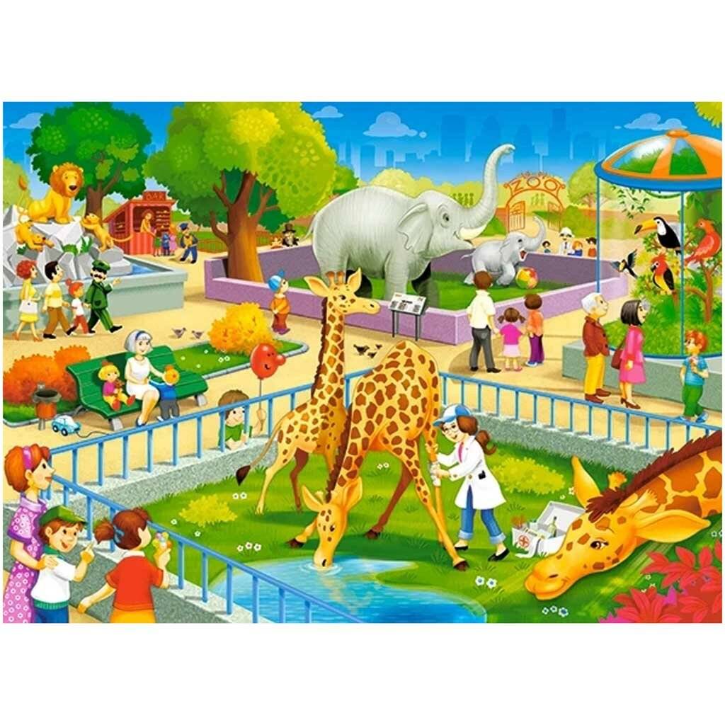 CASTORLAND Puzzle Besuch im Zoo 60 Teile