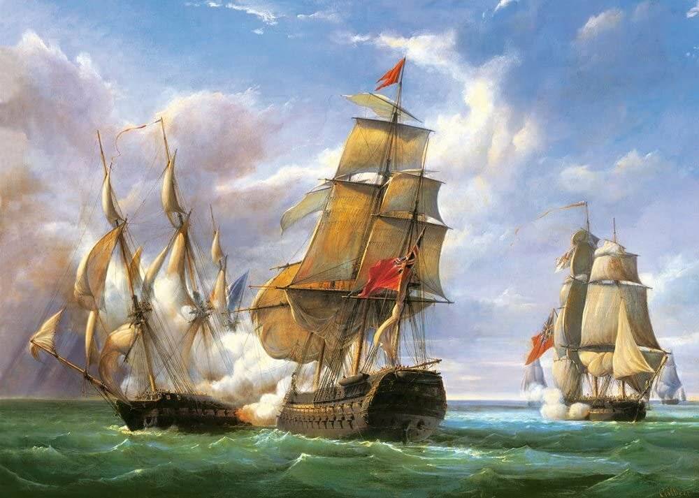 CASTORLAND Puzzle Seeschlacht 3000 Teile
