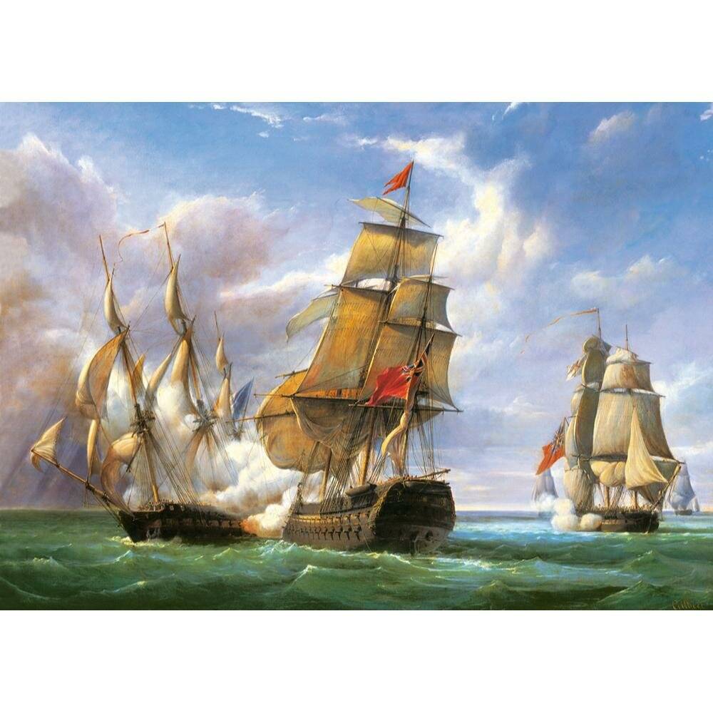 CASTORLAND Puzzle Seeschlacht 3000 Teile