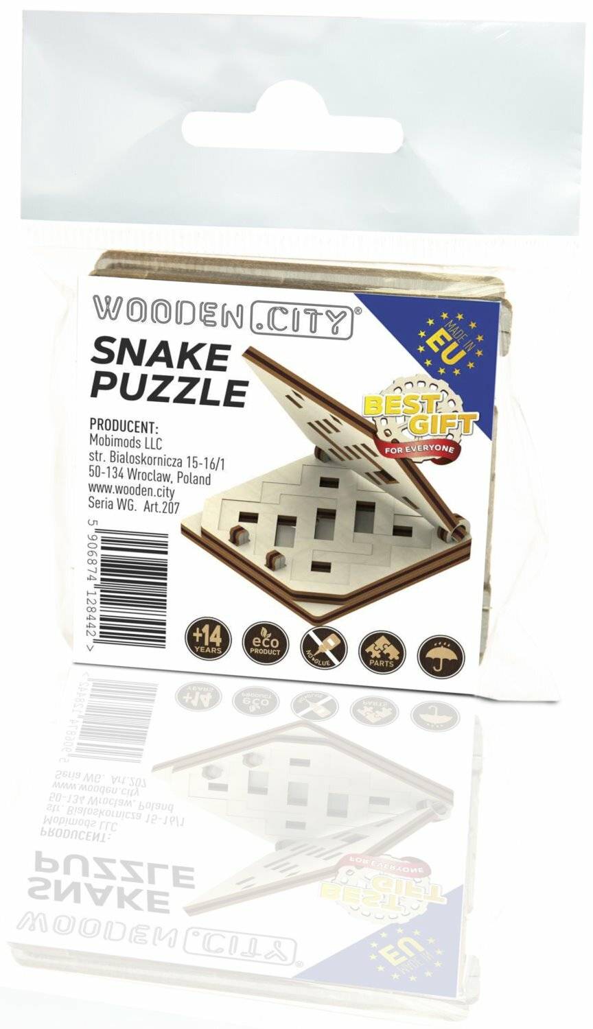 WOODEN CITY 3D Puzzle Rätsel mini Snake