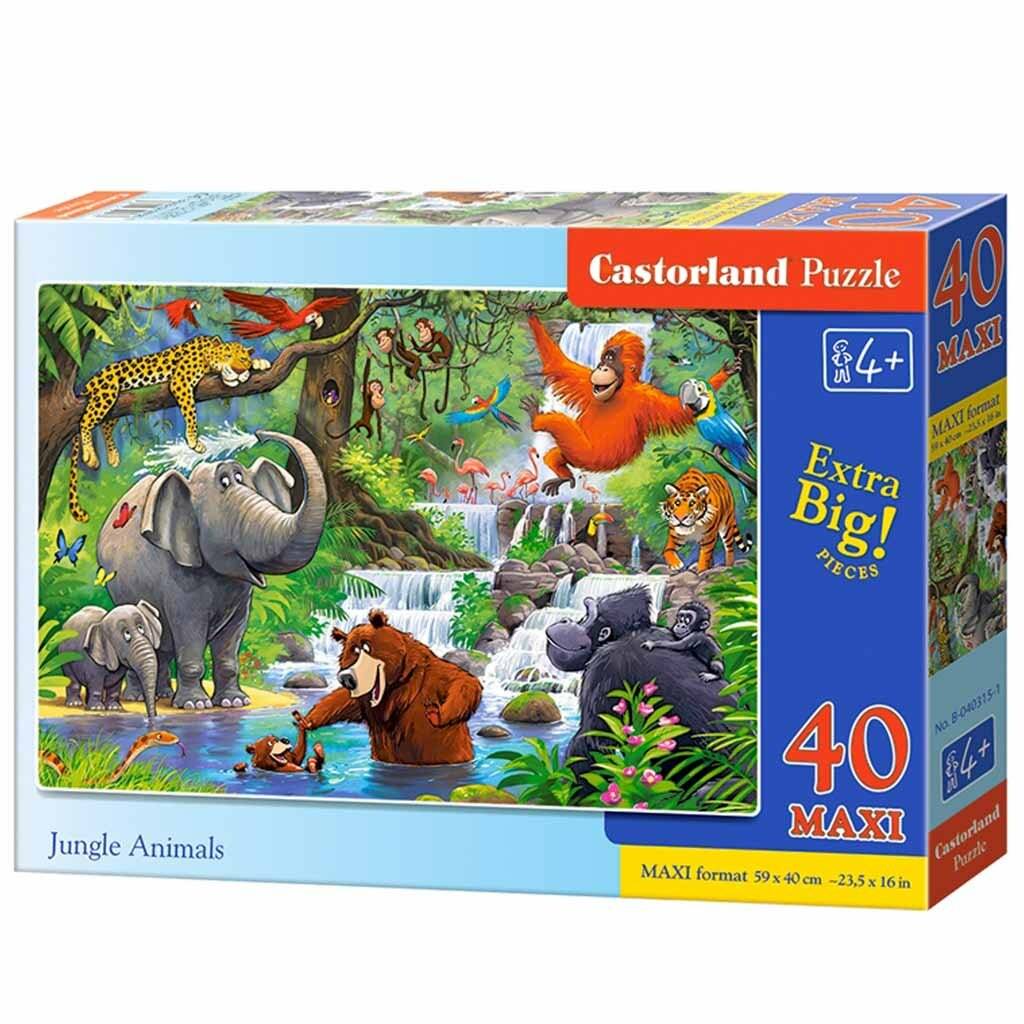 CASTORLAND Puzzle Dschungeltiere MAXI 40 Teile