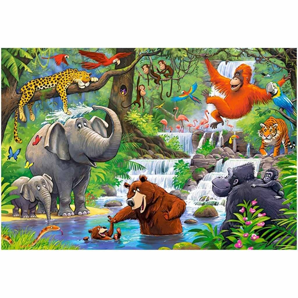 CASTORLAND Puzzle Dschungeltiere MAXI 40 Teile