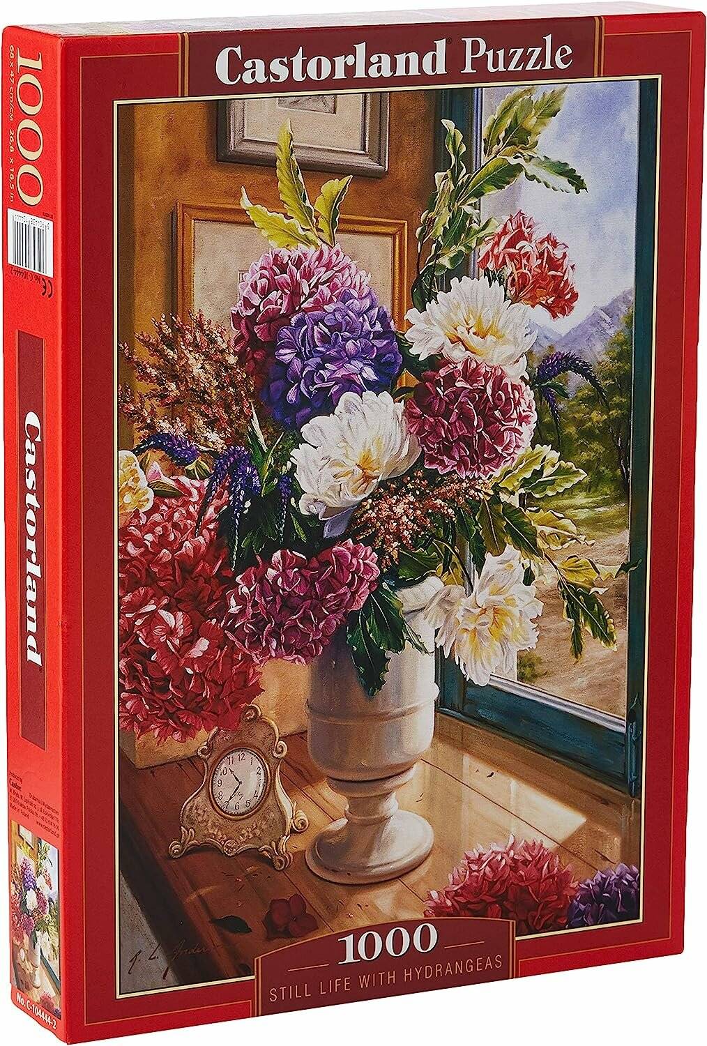 CASTORLAND Puzzle Stilleben mit Hortensien 1000 Teile