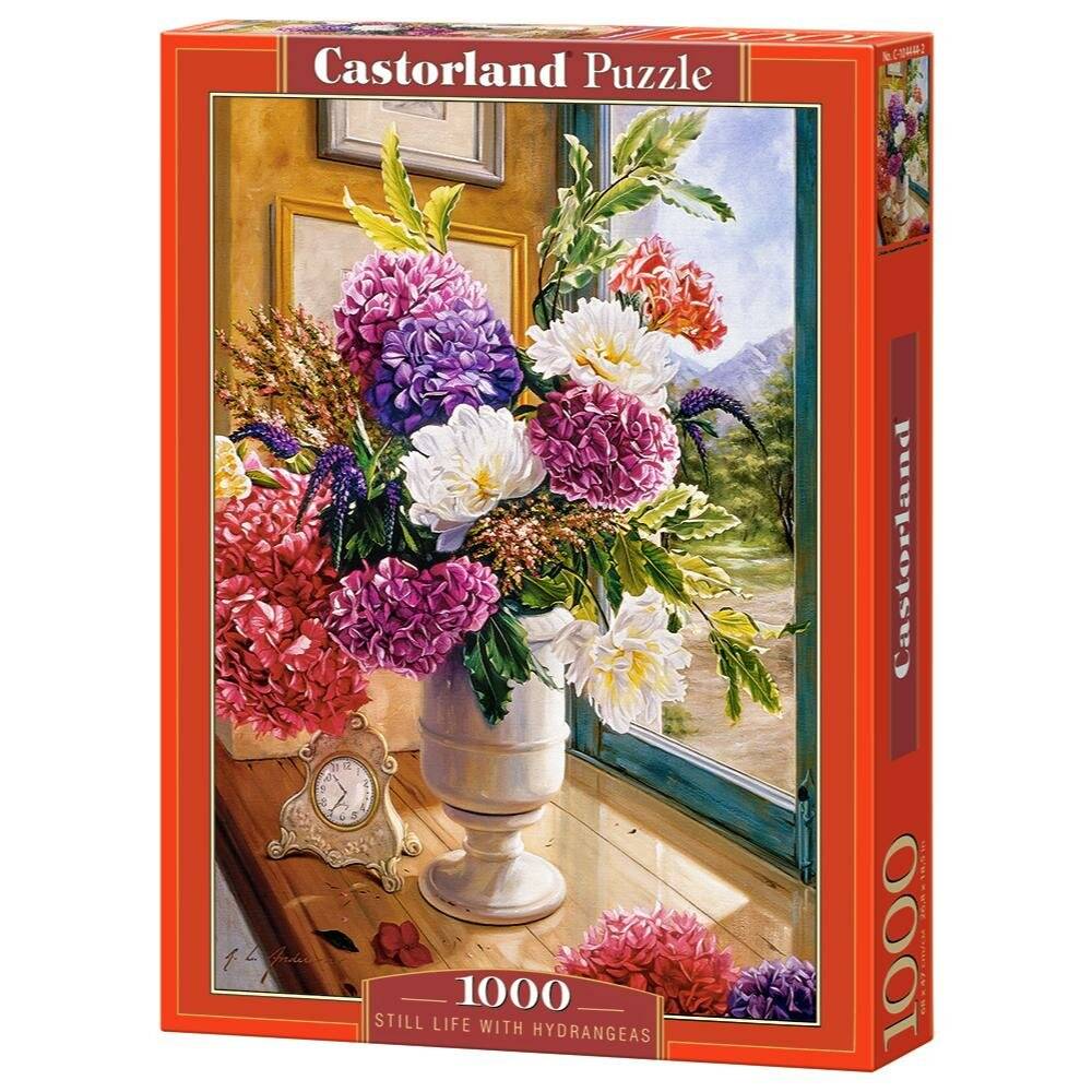 CASTORLAND Puzzle Stilleben mit Hortensien 1000 Teile