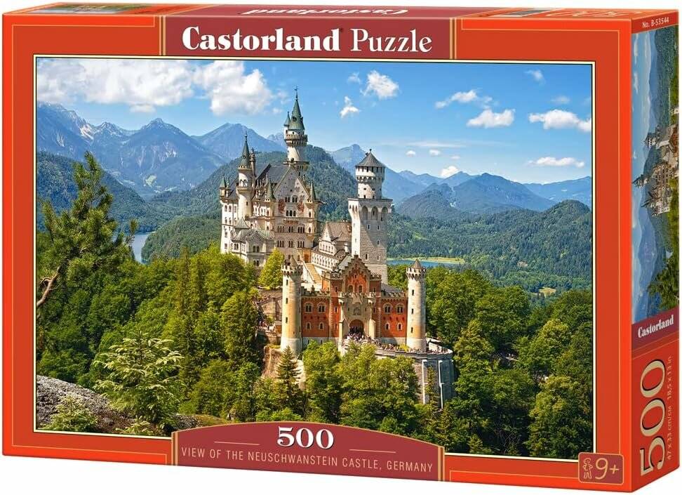 CASTORLAND Puzzle Ansicht von Schloss Neuschwanstein 500 Teile