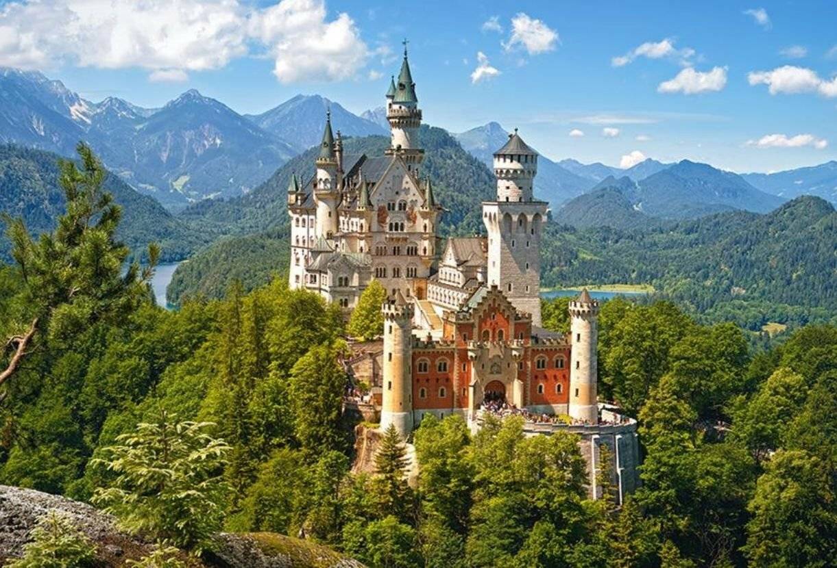 CASTORLAND Puzzle Ansicht von Schloss Neuschwanstein 500 Teile