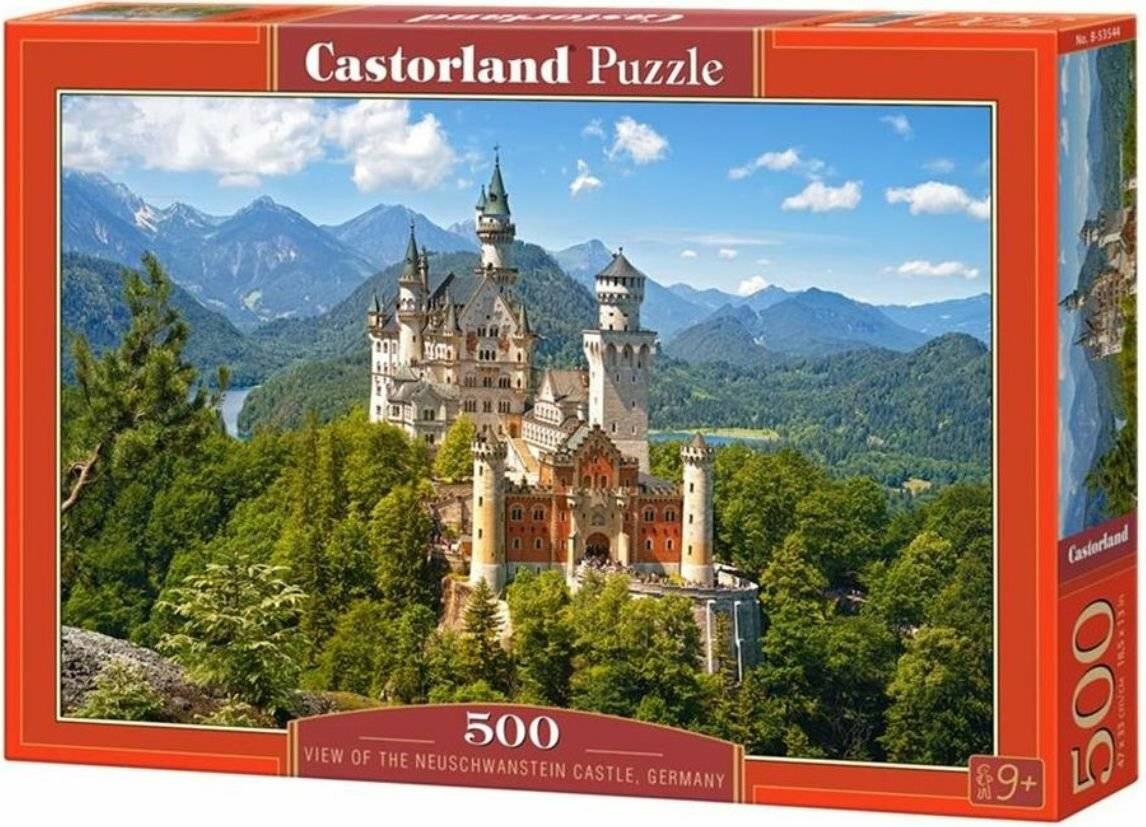 CASTORLAND Puzzle Ansicht von Schloss Neuschwanstein 500 Teile